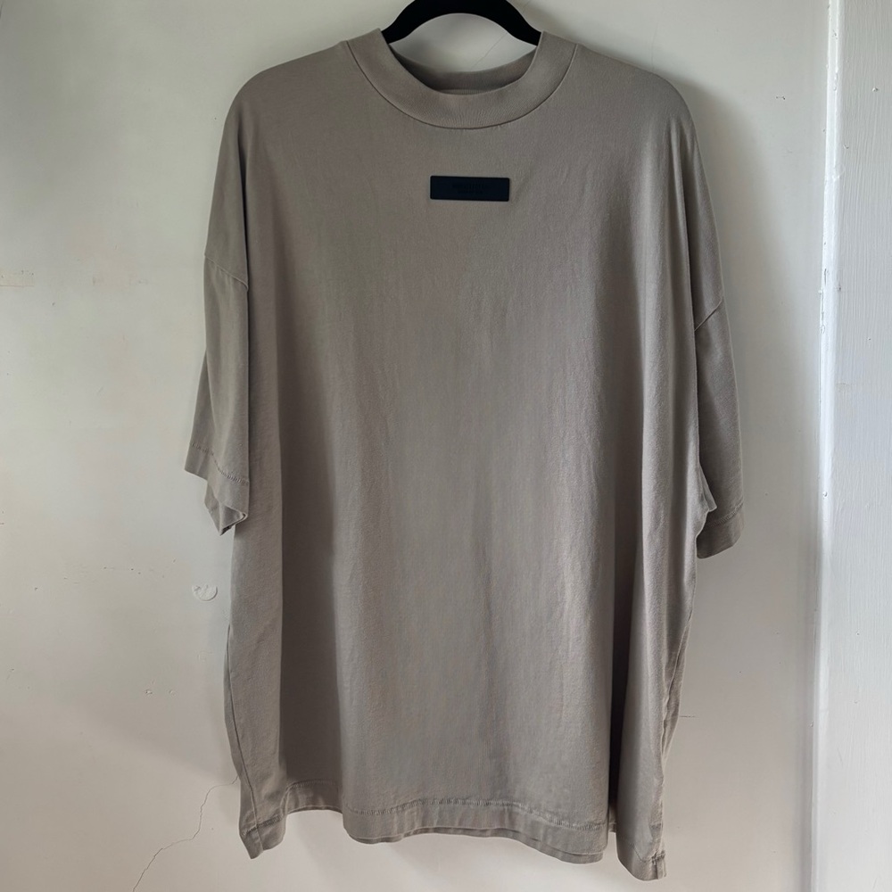 Fear of God Essentials Taupe Oversized T Shirt Size: Medium